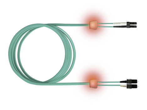 Easylan LSD32100020 Üvegszál LWL Csatlakozókábel 2.00 m Türkiz Multimode OM3 3. kép