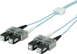 Easylan LSD31100010 Üvegszál LWL Csatlakozókábel 1.00 m Türkiz Multimode OM3