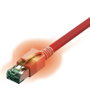 Easylan CS1ORADAD0070 RJ45 Hálózati kábel, patchkábel CAT 6A S/FTP 7.00 m Piros (átlátszó) Kettős ár 3. bélyegkép