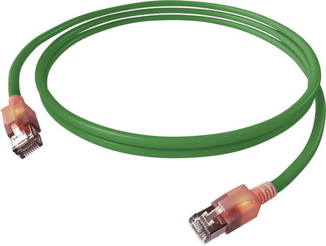 Easylan CS1OGADAD0070 RJ45 Hálózati kábel, patchkábel CAT 6A S/FTP 7.00 m Zöld Kettős árnyékolás, Ha