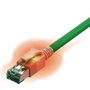 Easylan CS1OGADAD0070 RJ45 Hálózati kábel, patchkábel CAT 6A S/FTP 7.00 m Zöld Kettős árnyékolás, Ha 3. bélyegkép