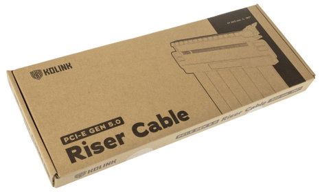 Kolink PCIe Riser kábel PCIe 5.0 PCIe x16 dugó, PCIe x16 alj 30 cm Fekete PGW-RC-MRK-011 5. kép