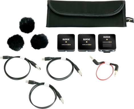 RODE Microphones Wireless GO II Rátűzhető Beszéd mikrofon Átviteli mód:USB Táskával, Szélvédővel, Ve 6. kép