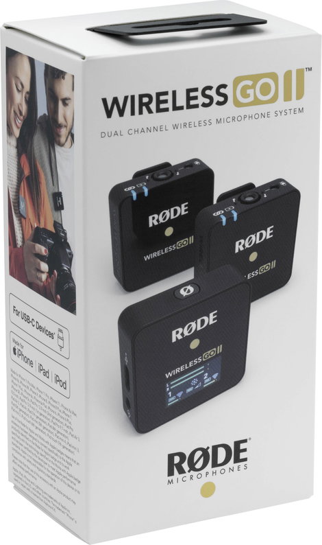 RODE Microphones Wireless GO II Rátűzhető Beszéd mikrofon Átviteli mód:USB Táskával, Szélvédővel, Ve 7. kép