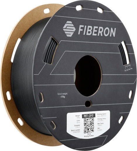 Polymaker FL01001 Fiberon™ PET-CF17 3D nyomtatószál PET-CF Szénszál erősítésű, nagy merevség, Kúszás