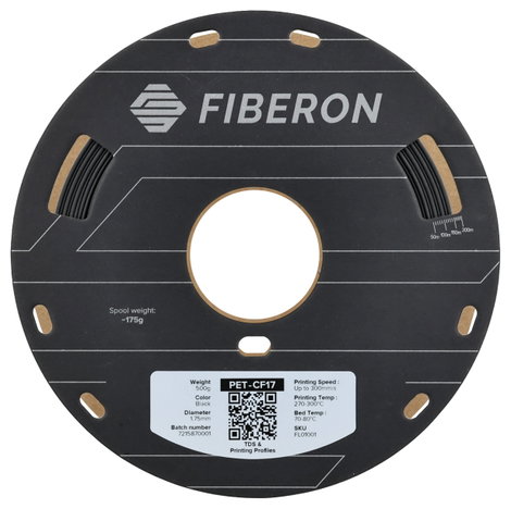 Polymaker FL01001 Fiberon™ PET-CF17 3D nyomtatószál PET-CF Szénszál erősítésű, nagy merevség, Kúszás 2. kép