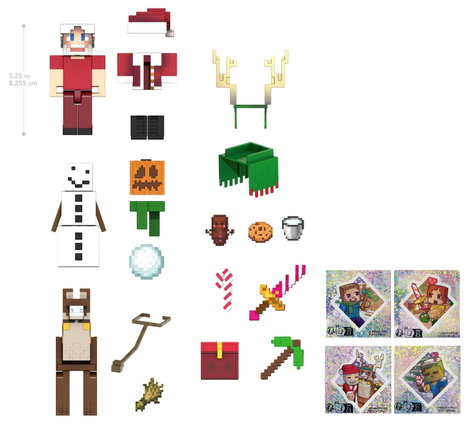Mattel Minecraft Játékok Adventi naptár Korosztály 6 éves kortól 2. kép