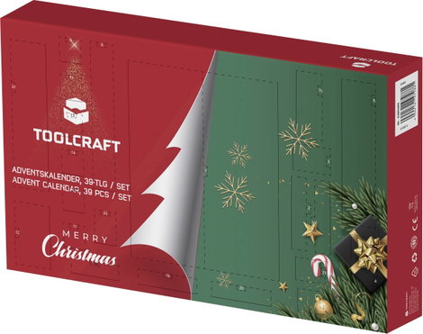 TOOLCRAFT 39 parts Szerszám Adventi naptár