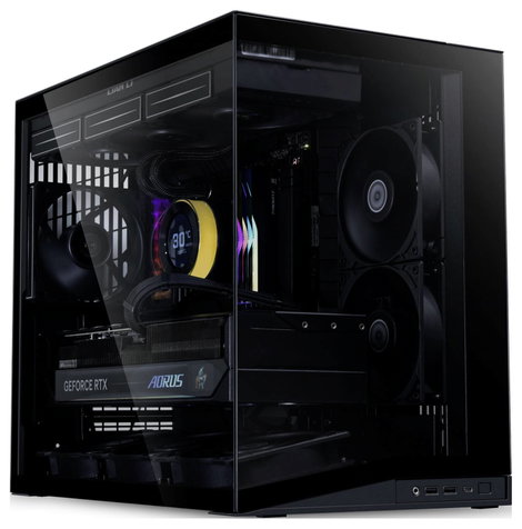 Lian Li O11 Dynamic Mini V2 Flow Mini torony Ház, Számítógép ház, Gaming doboz Fekete 2. kép