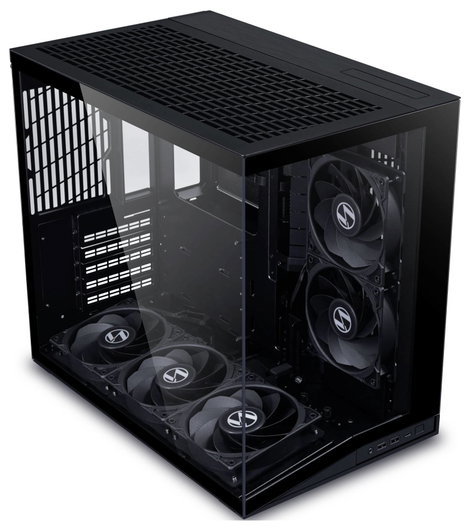 Lian Li O11 Dynamic Mini V2 Flow Mini torony Ház, Számítógép ház, Gaming doboz Fekete 3. kép