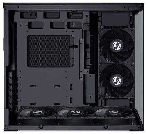 Lian Li O11 Dynamic Mini V2 Flow Mini torony Ház, Számítógép ház, Gaming doboz Fekete 5. kép