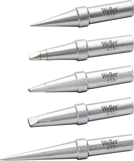 Weller Forrasztóhegy készlet Véső forma, Gömbölyű, Hegyes forma Tartalom, tartalmi egységek rendelés