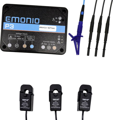 Emonio P3 80A Energiafogyasztás mérő készlet