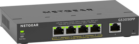 NETGEAR Plus GS305EP Hálózati switch 5 port