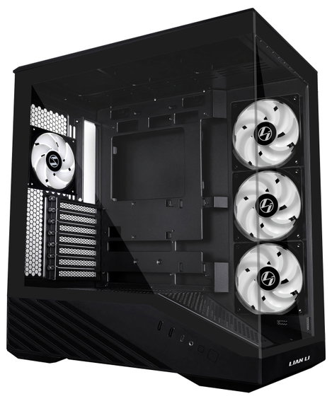 Lian Li Vector V100 Midi torony Számítógép ház, Ház, Gaming doboz Fekete 2. kép
