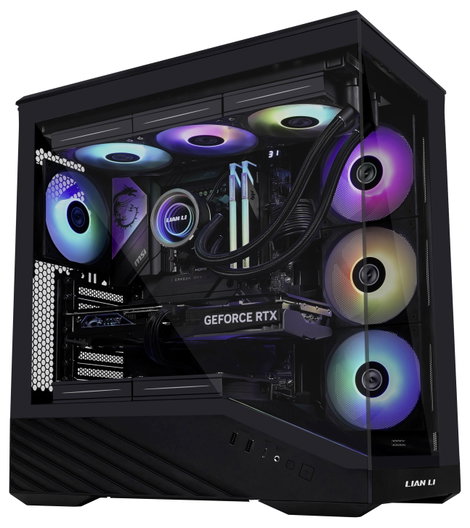 Lian Li Vector V100 Midi torony Számítógép ház, Ház, Gaming doboz Fekete 3. kép