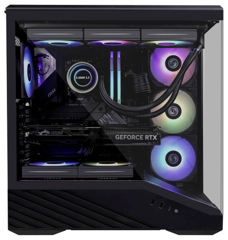 Lian Li Vector V100 Midi torony Számítógép ház, Ház, Gaming doboz Fekete 8. kép