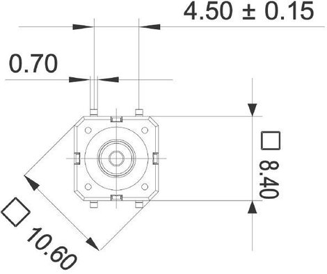RAFI Nyomógomb RACON 8 0,02 - 42 V/DC/AC 0,01 - 100 mA 114100501 2. kép