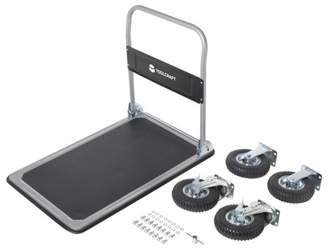 TOOLCRAFT TO-10245330 Platform kocsi Összehajtható Acél Terhelés (max.): 300 kg 8. kép