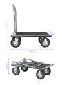 TOOLCRAFT TO-10245330 Platform kocsi Összehajtható Acél Terhelés (max.): 300 kg 9. bélyegkép