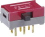 Tolókapcsoló érintkező távolság 100 x 100 mm30 V/DC100 mA NKK Switches SS22SDH2 bélyegkép