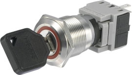 Kulcsos kapcsoló, Tru Components LAS1-BGQ-11Y/21