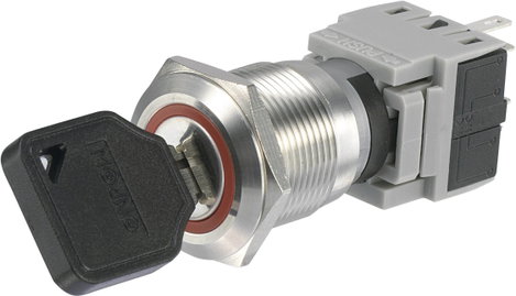 Kulcsos kapcsoló, Tru Components LAS1-BGQ-11Y/21