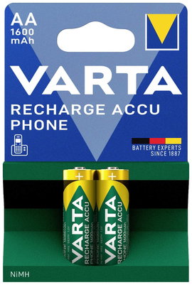 Ceruza akku AA, NiMH, 1,2V 1700 mAh, 2 db, Varta Phonepower LR06, AA, LR6, AAB4E, AM3, 815, E91, LR6