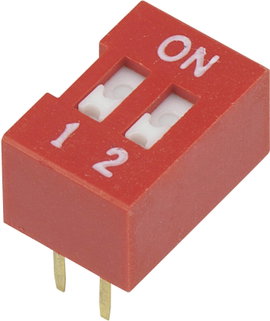 DIP kapcsoló DSR-02 2 pólusú Tru Components