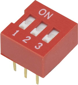 DIP kapcsoló DSR-03 3 pólusú Tru Components