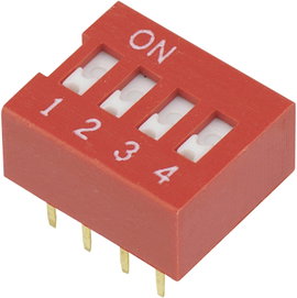 DIP kapcsoló DSR-04 4 pólusú Tru Components
