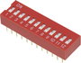 DIP kapcsoló DSR-12 12pólusú Tru Components bélyegkép