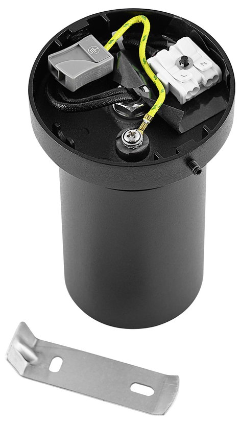 Deko Light 348252 Can Tilt rund, 1x 7,5 W GU10, Schwarz Mennyezetre építhető lámpa GU10 7.5 W Fekete 3. kép