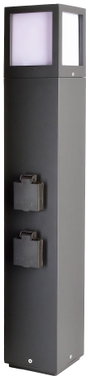 Deko Light 733064 Facado Socket Kültéri lámpatest E27 20 W Sötétszürke bélyegkép