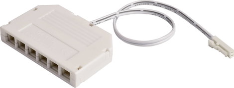Deko Light MINI-AMP 6-fach VT (1x Stecker, 6x Buchse) 20cm, 12V/24V, max 3A, IP20 940065 6 részes el