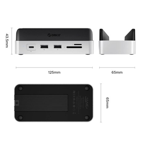 ORICO USB-C® dokkoló állomás Alkalmas (márka): Apple MacBook USB-C® tápellátás 2. kép