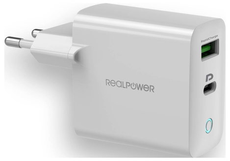 RealPower REALPOWER PB-20000 PD Pro Powerbank 20.000 mAh Ezüst 3. kép