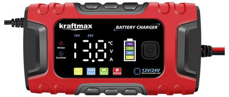 kraftmax Töltőkészülék 12 V, 24 V Töltőáram (max.) 10 A