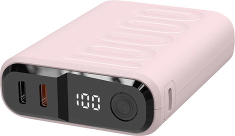 RealPower REALPOWER PB-10000 C Powerbank 10.000 mAh Power Delivery Rózsa
