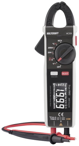 VOLTCRAFT VC-331 SE Lakatfogó CAT II 600 V, CAT III 300 V Kijelző (digitek): 2000