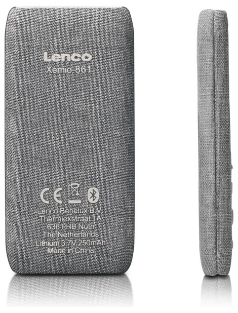 Lenco Xemio-861GY Hordozható CD lejátszó Szürke 5. kép