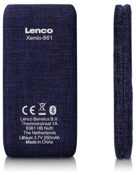 Lenco Xemio-861BU Hordozható CD lejátszó Kék 5. kép