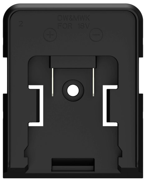 Ansmann Adapterplatte Milwaukee/DeWalt Akkus építkezési fényszóró 1600-0733 2. kép