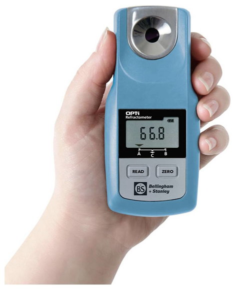 WTW OPTi-M digitales Handrefraktometer Digitális kézi refraktométer OPTi, mérési tartomány 0-95 Brix 6. kép