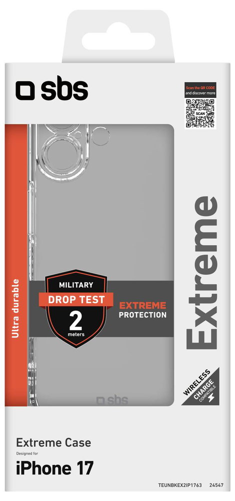 sbs mobile Extreme X2 Cover Apple iPhone 17 Átlátszó TEUNBKEX2IP1763 2. kép