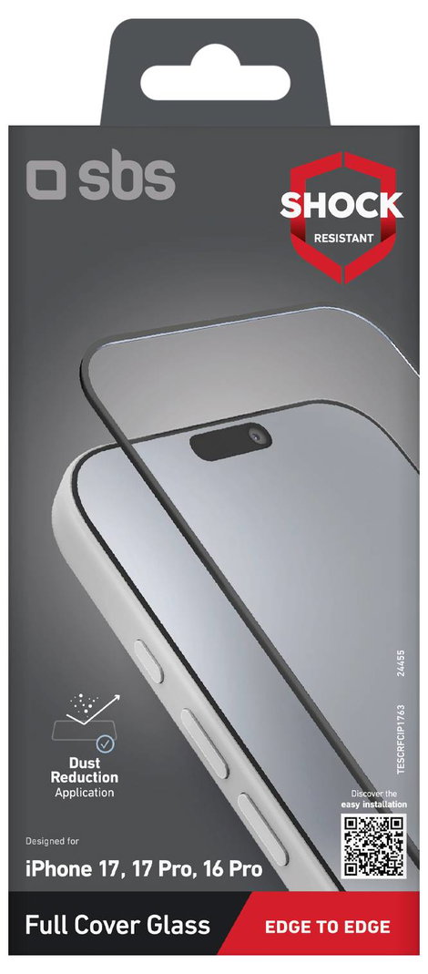 sbs mobile Kijelzővédő fólia Apple iPhone 17, iPhone 17 Pro, iPhone 16 Pro 1 db TESCRFCIP1763 2. kép