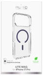 Puro Cover Apple iPhone 17 Pro Átlátszó, Kék MagSafe kompatibilis PUIPC17P63LITEMDKBL 2. bélyegkép