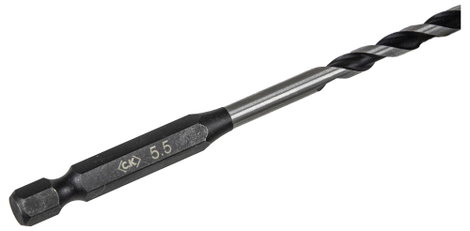 C.K T3114 05515 Fém maró fúró 5.5 mm Teljes hossz 150 mm 1 db 2. kép