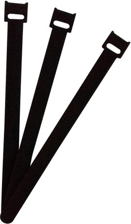 FASTECH® Tépőzár kábelkötegelő Kötegeléshez Bolyhos és horgos fél (H x Sz) 200 mm x 13 mm Fekete 100