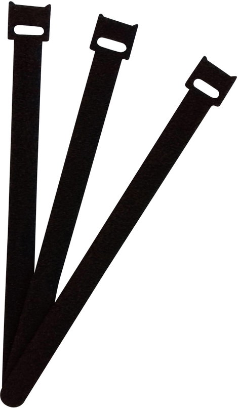 FASTECH® Tépőzár kábelkötegelő Kötegeléshez Bolyhos és horgos fél (H x Sz) 200 mm x 13 mm Fekete 100